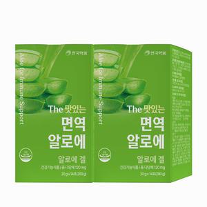 안국약품 The 맛있는 면역 알로에 이뮨 젤리 14포X2박스(4주분)