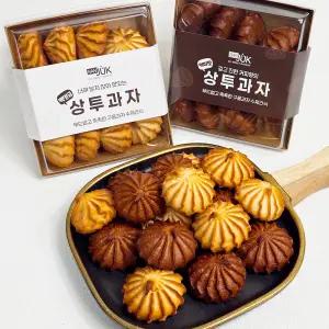 너무 달지않은 상투과자 혼합 X 2팩(백앙금X1팩+ 커피맛X1팩) /No 밀가루 구움과자