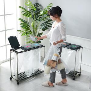 재활용 분리수거함/스탠드 스티로폼 비닐 페트병 플라스틱 가정용 대형 분리배출 수거대 쓰레기통 대용량