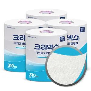 크리넥스 물에잘녹는 에어셀 점보롤 화장지 휴지 310M 3롤 4팩 45391