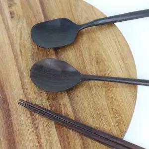 흑단 숟가락 젓가락 나무수저 저분 나무 커트러리