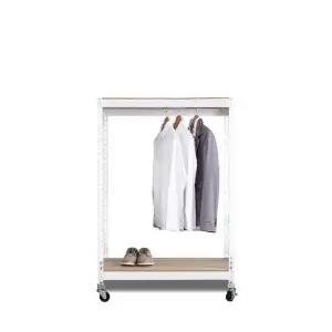 이동식행거 트롤리 스탠드옷걸이 시스템행거 2단1봉 700 x 400 x 900