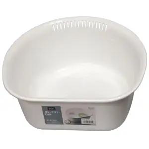 일본 아스벨 플라스틱 설겆이통 D형 씽크대 설거지통 대형