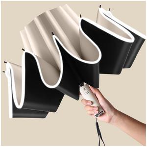 거꾸로 3단 자동우산 105cm 반사테두리 양산 우산 자외선차단 거꾸로디자인