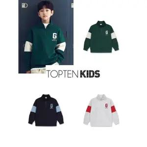[롯데백화점]탑텐키즈 MKF1TR1203 남아) 더블니트 하프넥 스웨트셔츠