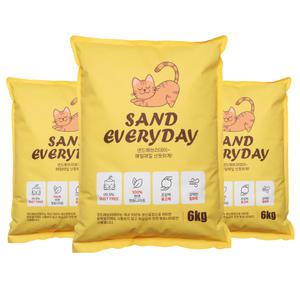 샌드에브리데이 먼지없는 응고형 벤토나이트 고양이모래 무향