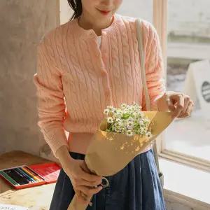 세인트 꽈배기 라운드가디건