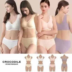 [텐텐][크로커다일](88차) 25SS 리얼 스킨 V넥 인견 감탄브라 (4세트)