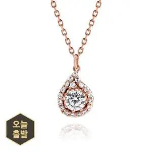[하나다이아몬드]3부 천연다이아몬드 14k 18k 목걸이 물방울 프로포즈 기념일선물 머쉬 HNDN03729