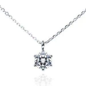 [하나다이아몬드]1캐럿 랩다이아몬드 14k 18k 심플 프로포즈 6프롱 목걸이 미아 HNLDN1C11