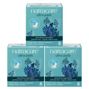 나트라케어 중형 12매 3팩 유기농 순면 생리대