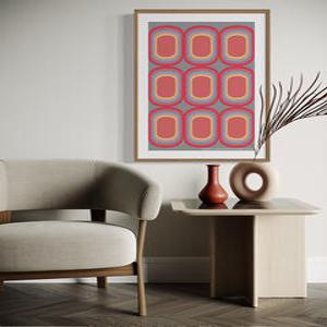 미드센츄리 모던 아트 컬러 인테리어 빈티지 포스터 5X7 사이즈 단품 카페 개업 이사 선물 호텔