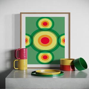 미드센츄리 모던 아트 컬러 인테리어 빈티지 포스터 A3 사이즈 단품 카페 개업 이사 선물 호텔