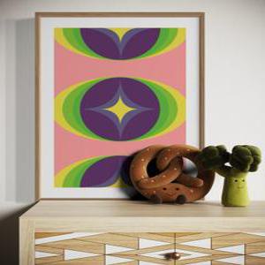 미드센츄리 모던 아트 컬러 인테리어 빈티지 포스터 A1 사이즈 단품 카페 개업 이사 선물 호텔