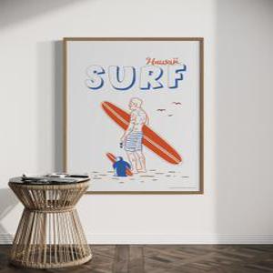 핸드 드로잉 휴양지 인테리어 빈티지 포스터 A4 사이즈 단품 카페 개업 이사 선물 호텔