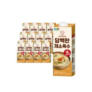 정식품 간단요리사 담백한 채소육수 950ml, 12개