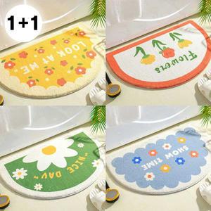 [2개세트] 반달 발매트 욕실 화장실 주방매트(4color)