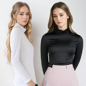 엔조이핏 여성 골프 이너웨어 냉감 쿨링 UV 자외선차단 기능성 티셔츠 라운드 긴팔