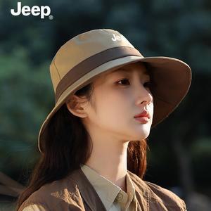 JEEP 지프 여름 모자 여성 바캉스 비치 여행 산책 와이드챙 버킷햇 벙거지 모자