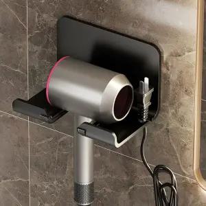 무타공 싱글 드라이기 거치대/드라이기/꽂이/헤어/드라이기/걸이/고데기/꽂이/홀더/행거/거치