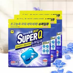 오션브리즈 100개입 3개(총300개입) 캡슐세제 실내건조 고농축 대용량 세탁