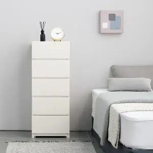 스토빈 컬러 서랍장5단(아이보리)
