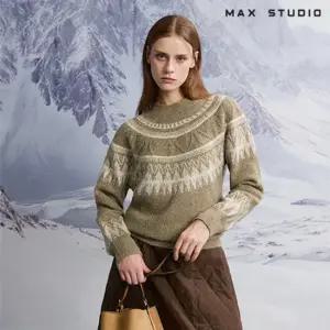 막스스튜디오 알파카 노르딕 니트 2종[런칭 가격 79,900원]