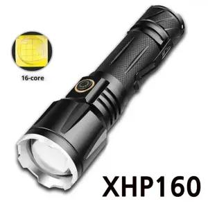 아X LED C타입 충전식 P180 랜턴 줌 18600루멘 손전등 XHP160칩 라이트 후레쉬