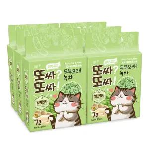 태비 또또 두부모래 일반입자 녹차 7L x 6개