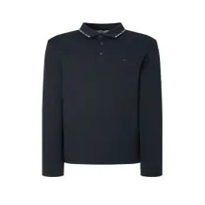 [닥스 골프] [25FW] DGTS5C901N2 네이비 체크 티핑 긴팔 티셔츠