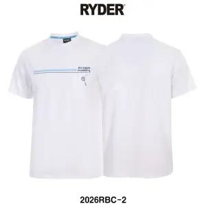 라이더 배드민턴 기획 코튼라이크 반팔 상의 티셔츠 화이트 2026RBC-2 남성 여성 남녀공용