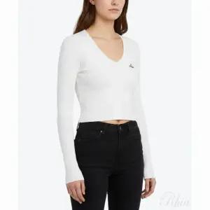 [비비안웨스트우드] 크롭 브이넥 니트웨어 화이트 151012216