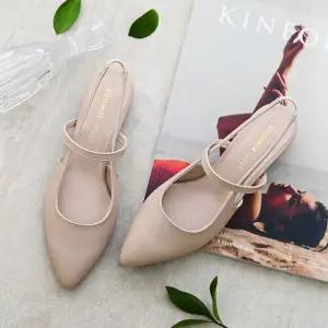 [갓슈] 사명사 크로스 메리제인 3cm 로우힐 슬링백