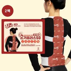 온기플러스50 2팩 입는 조끼형 핫팩 캠핑 군인 군용 야외활동