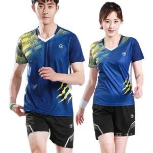 배드민턴복세트 탁구복 반바지 검정 하의 반팔 노랑 남자 여자 상의 옷세트 테니스