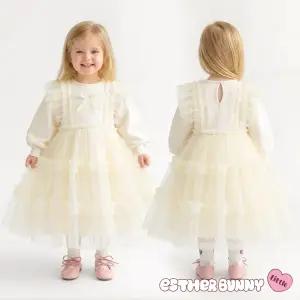 [에스더버니리틀] 샤랄라프릴리본원피스