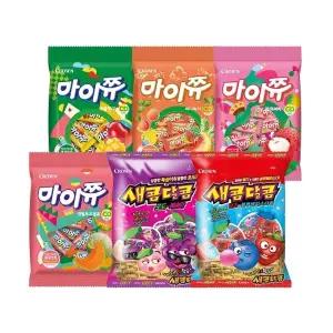 크라운 츄잉젤리 대용량 6종 / 마이쮸 새콤달콤