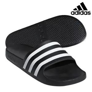아디다스 아딜렛 아쿠아 슬리퍼 블랙화이트 F35543 남녀공용 욕실화 샤워 샌들