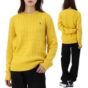 [폴로 랄프 로렌]국내배송 26SS 폴로랄프로렌 포니 로고 케이블 니트 성인사이즈 323702674 500