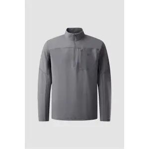 [코오롱스포츠] 25SS 남성 우븐 하이브리드 집업 티셔츠 JWTBS25151GRY