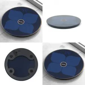 블루 원형 몸무게전자저울 가정용체중계 전자체중계 디지털체중계 미니체중계