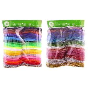 모루 철사 실모루 칼라 반짝이가는모루-혼합색20줄/DIY/퍼모루/인형/소품/공작/만들기/데코/장식/유치원