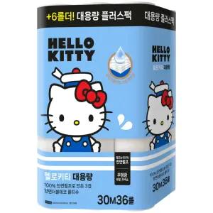 헬로키티 대용량 플러스팩 롤 화장지
