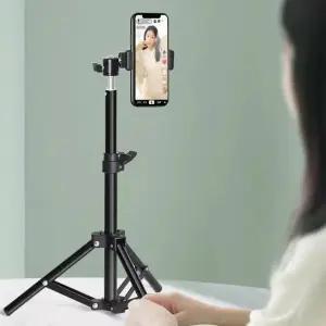 스마트폰 핸드폰 휴대폰 2.1M 대형 셀카봉 거치대/촬영 삼각대 스탠드 유튜브 브이로그 인터넷 개인 방송