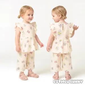 [에스더버니리틀] 스윗리본프릴상하복