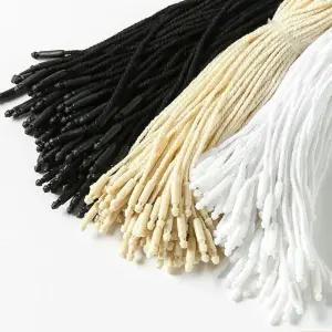 코튼 고급 택끈 100매 고리 의류용 택고리 라벨 행택 텍끈 의류 행택 실고리핀 행 텍핀 택끈 옷