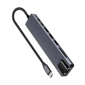 올인원 123CML41 멀티허브 도킹스테이션 카드리더기 HDMI RJ45 유선랜포트