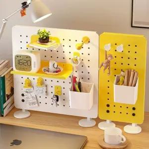 데스크 정리 스탠드형 타공판 선반 파티션 사무실 책상 진열대 타공판