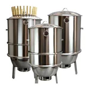 바비큐 그릴 드럼통 꼬치구이 스테인리스 항아리 석쇠