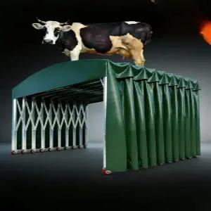 이동식 자바라 캐노피 천막 차고지 창고형 바퀴달린 야외